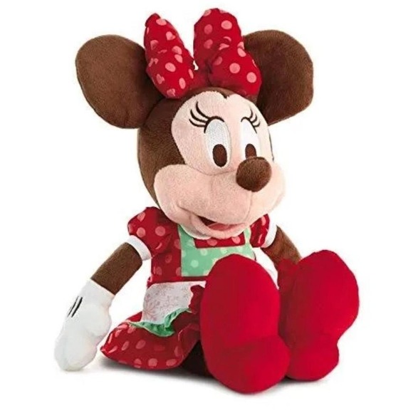 HALLMARK Walt Disney MINNIE MOUSE IN CHRISTMAS DRESS 15" Plush Stuffed Animal - Picture 1 of 8